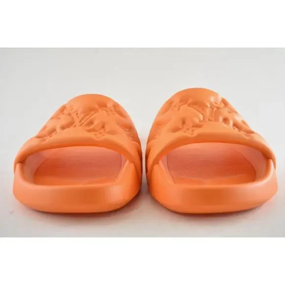 Louis Vuitton Waterfront Mule Bubble Monogram Orange Slide  display picture 3